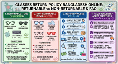 Glasses Return Policy Bangladesh Online Returnable Vs Non Returnable & Faq