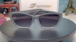 5 Z Rectangular Sunglasses Deep Green