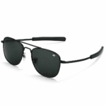 AO Aviator Black Sunglasses