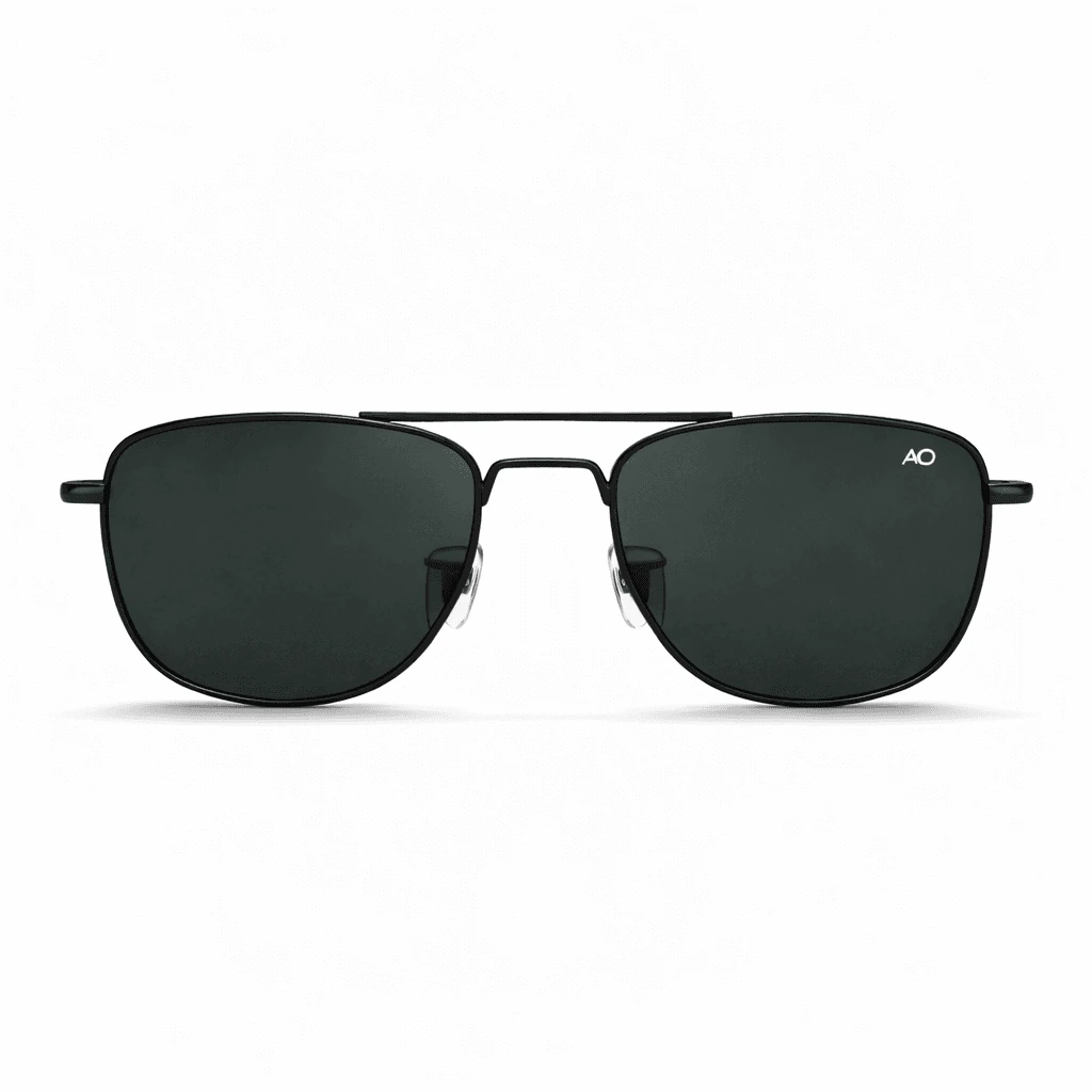 AO Aviator Black Sunglasses