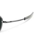 AO Silver Matt Aviator Sunglasses BD 3