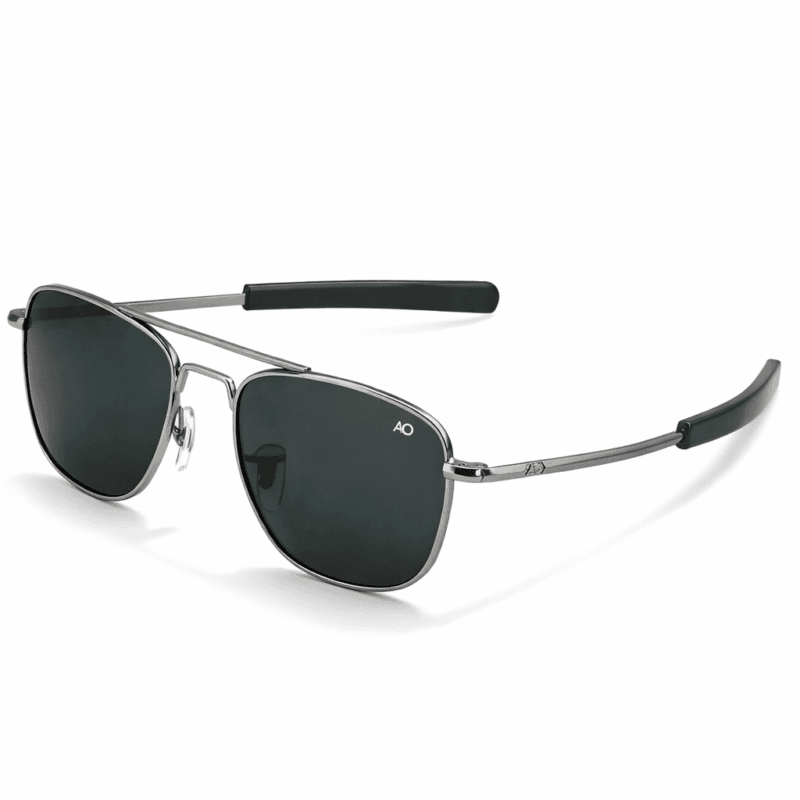 AO Silver Matt Aviator Sunglasses BD
