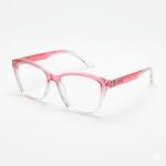 Blush Pink Transparent Cat Eye Eyeglasses 1