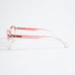 Blush Pink Transparent Cat Eye Eyeglasses 2