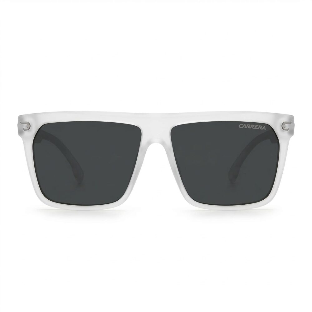 Carrera Rectangular Eyeglasses Frosted White 1