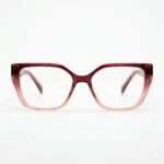 Gwendolyn Rectangle Pink Eyeglasses 2