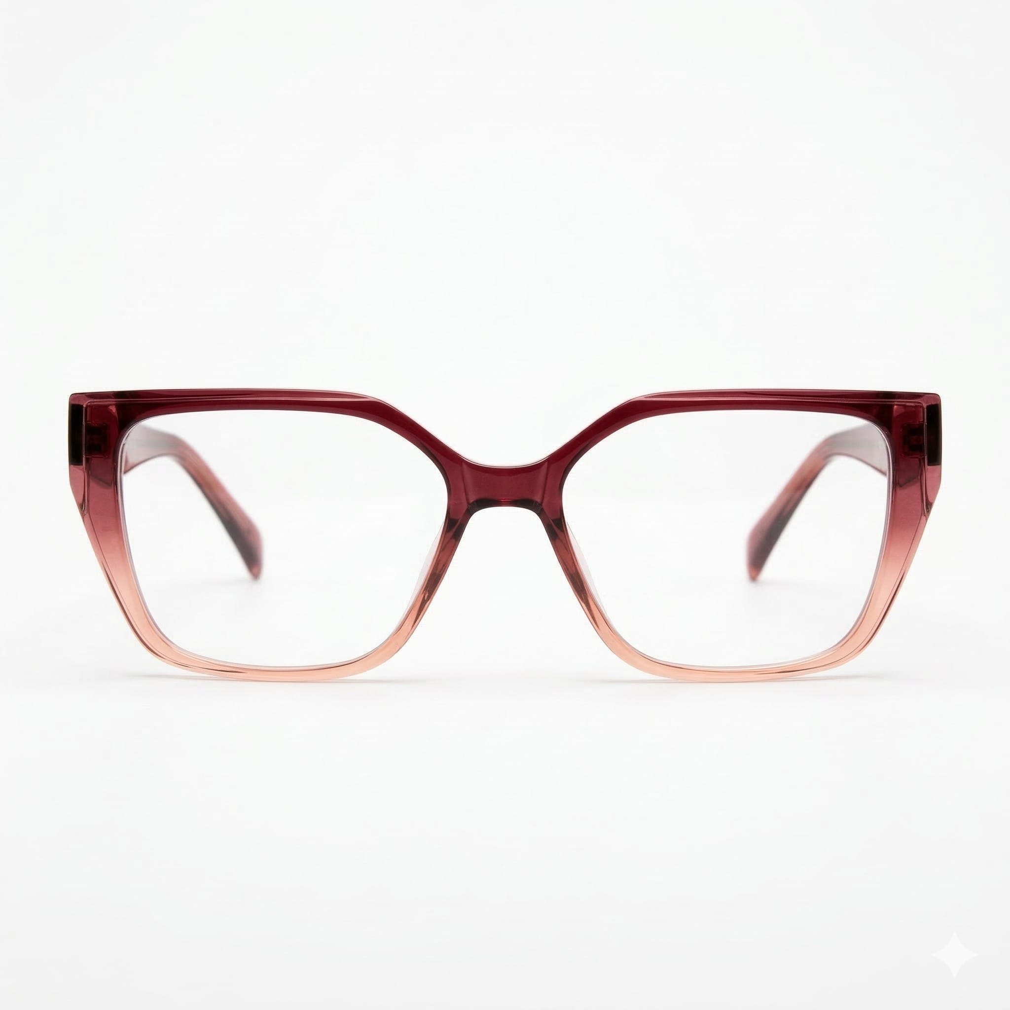 Gwendolyn Rectangle Pink Eyeglasses 2
