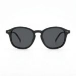 Polarized Sunglass Light Weight Round Eyeglasses Matte Black 2