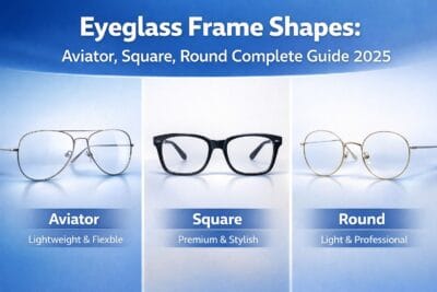 Eyeglass Frame Shapes Aviator Square Round Complete Guide 2025