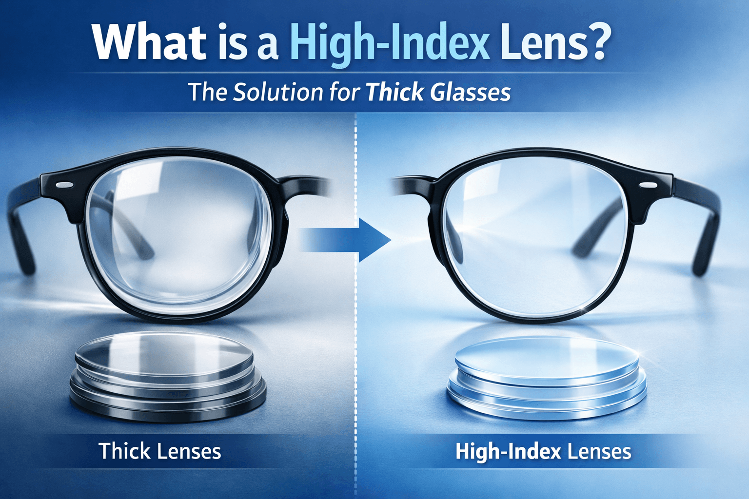 What is a High Index Lens The Solution for Thick Glasses
