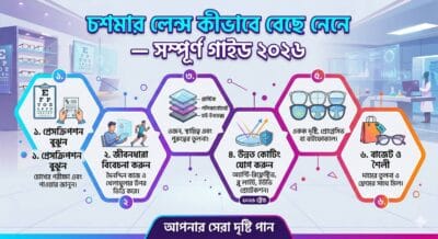 চশমার লেন্স কীভাবে বেছে নেবেন — সম্পূর্ণ গাইড ২০২৬ 1