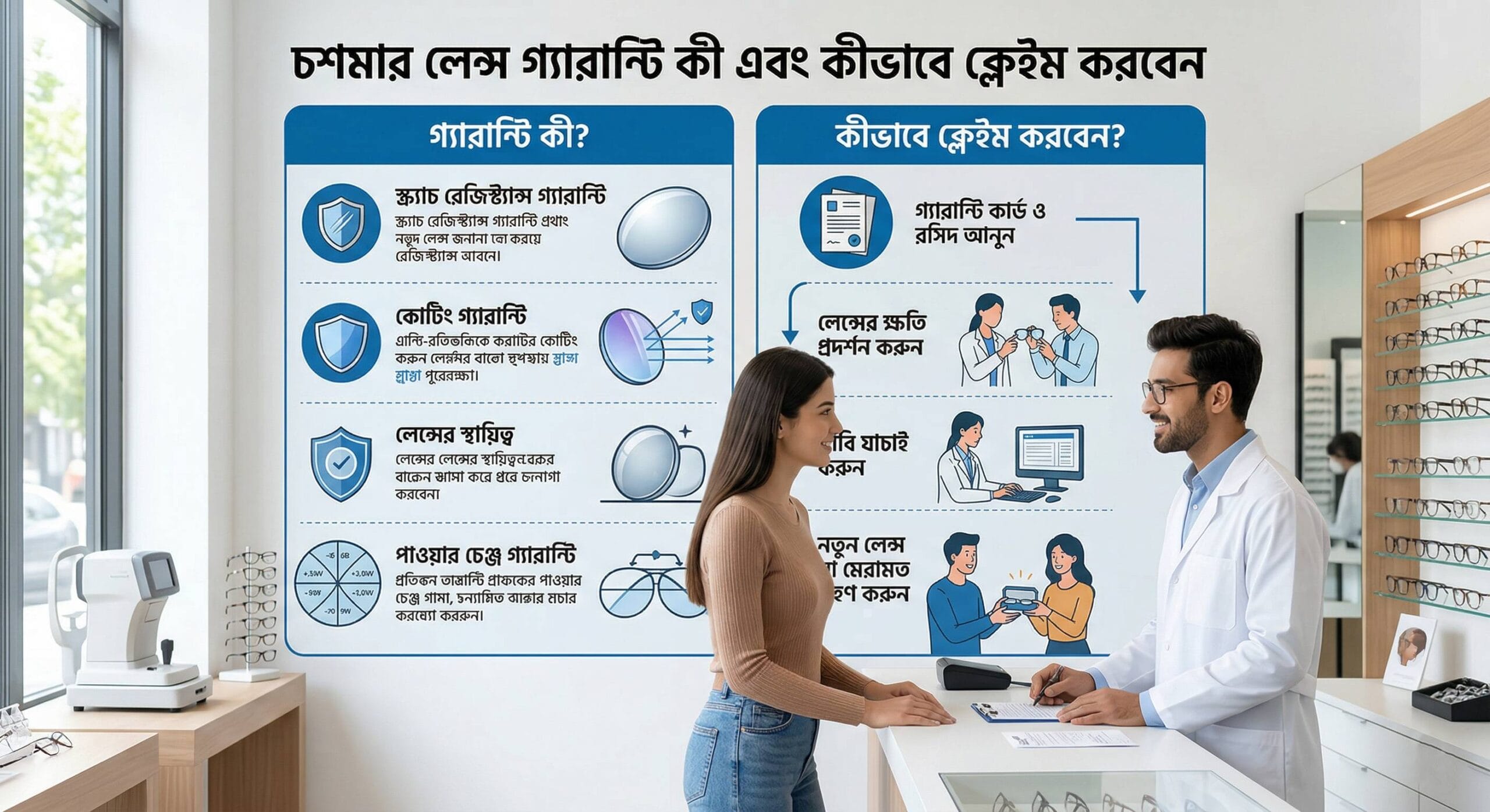 চশমার লেন্স গ্যারান্টি কী এবং কীভাবে ক্লেইম করবেন 1
