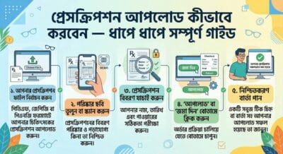 প্রেসক্রিপশন আপলোড কীভাবে করবেন — ধাপে ধাপে সম্পূর্ণ গাইড