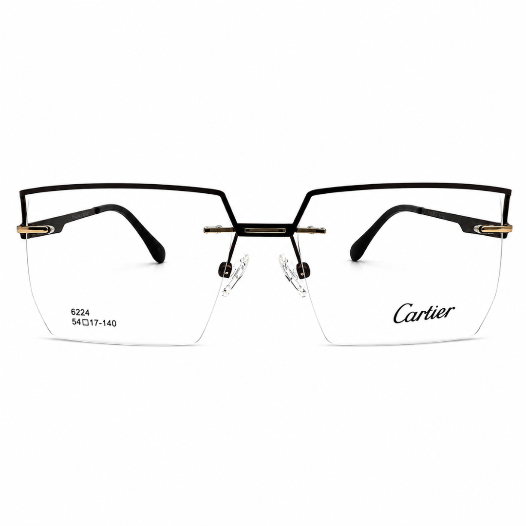 Cartier Oversized Brown Rimless Eyeglasses - 1 Cartier Oversized Brown Rimless Eyeglasses - 1