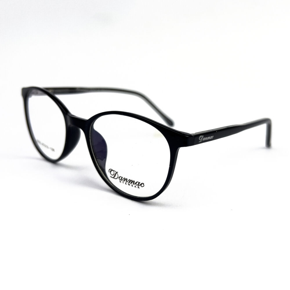 Danmac TR Ladies Black Oval Eyeglasses - 2