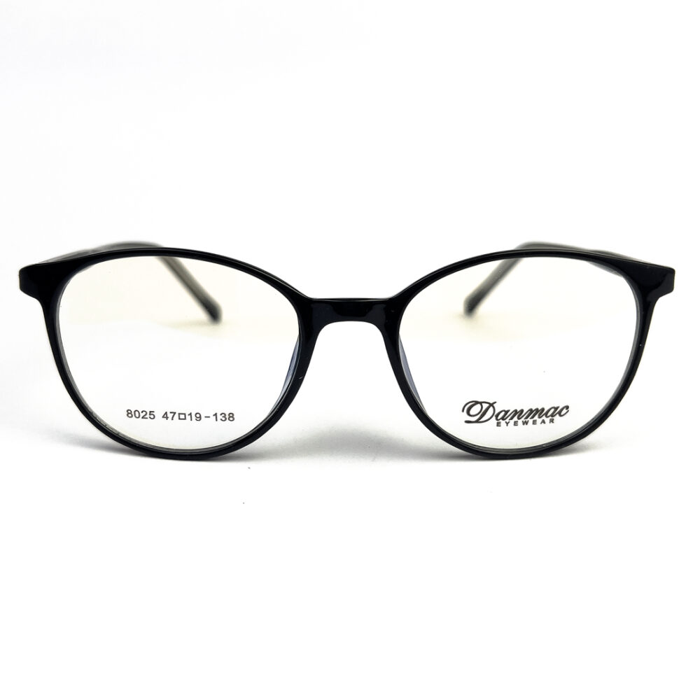 Danmac TR Ladies Black Oval Eyeglasses - 1