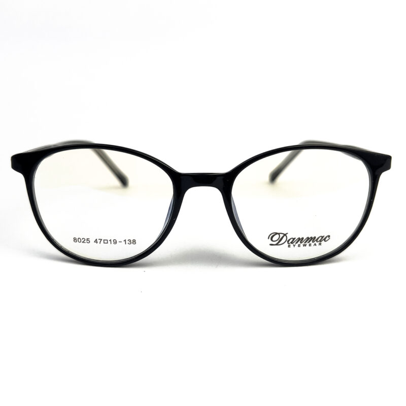 Danmac TR Ladies Black Oval Eyeglasses - 1