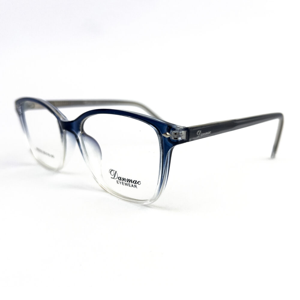 Danmac TR Ladies Blue Transparent Cat Eye Eyeglasses - 2