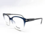 Danmac TR Ladies Oversized Blue Transparent Cat Eye Eyeglasses - 2