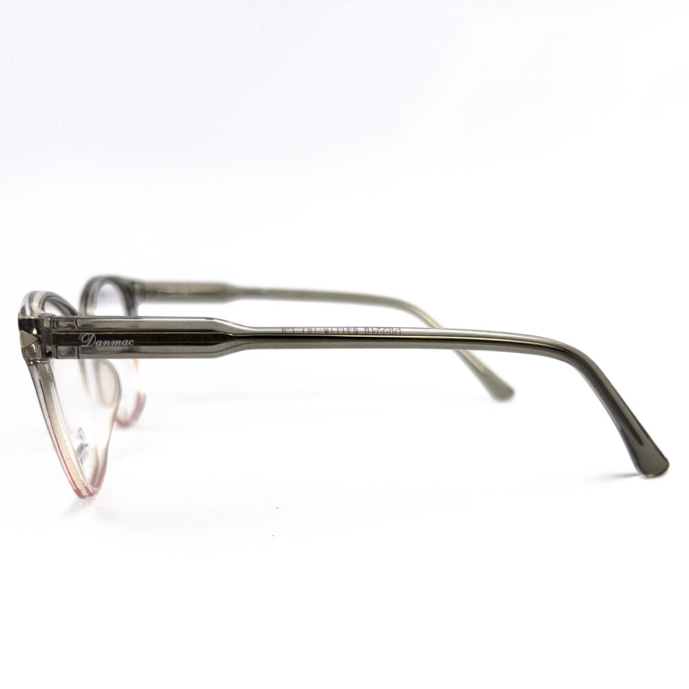 Danmac TR Ladies Oversized Olive Pink Cat Eye Eyeglasses - 2