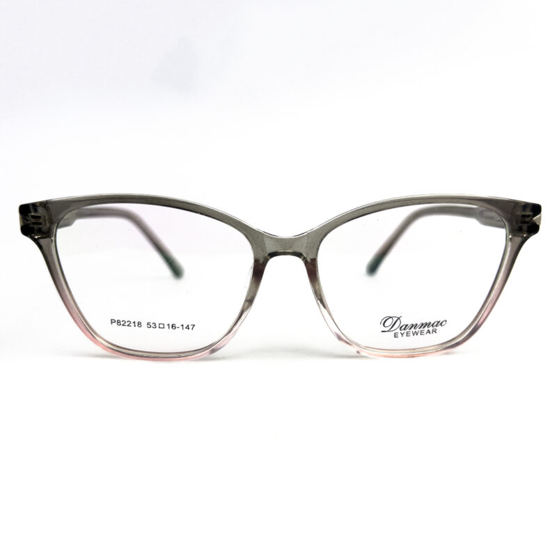 Danmac TR Ladies Oversized Olive Pink Cat Eye Eyeglasses - 1