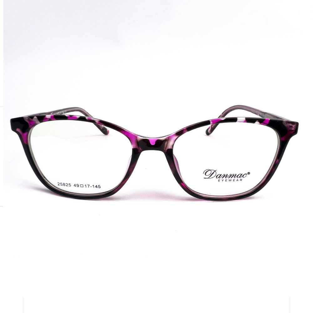 Danmac TR Ladies Purple Tortoiseshell Cat Eye Eyeglasses - 1