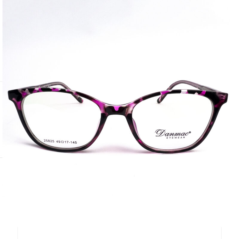 Danmac TR Ladies Purple Tortoiseshell Cat Eye Eyeglasses - 1