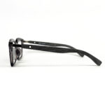 Grey Transparent Wood Bold Mont Blanc Eyeglasses - 2