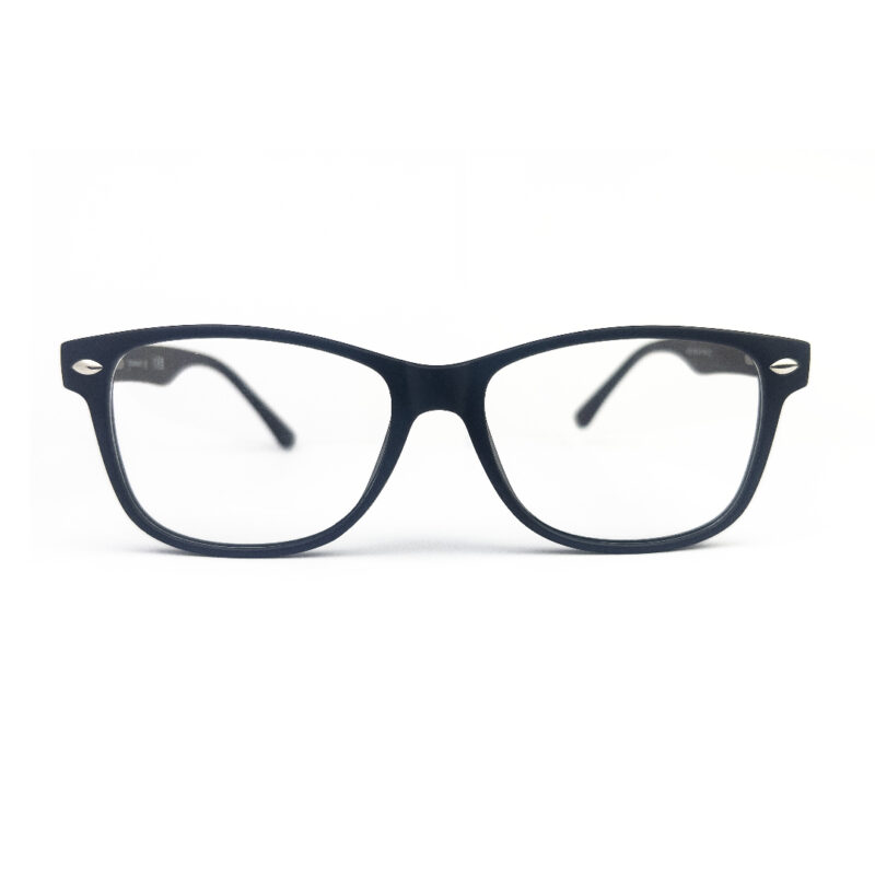 Duraflex Rectangular Eyeglasses Black - 1