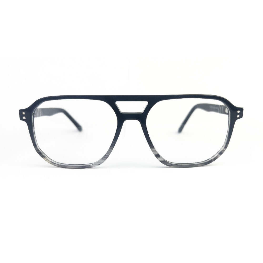 DuraFlex Aviator Eyeglasses Black Transparent DABT19 - 1