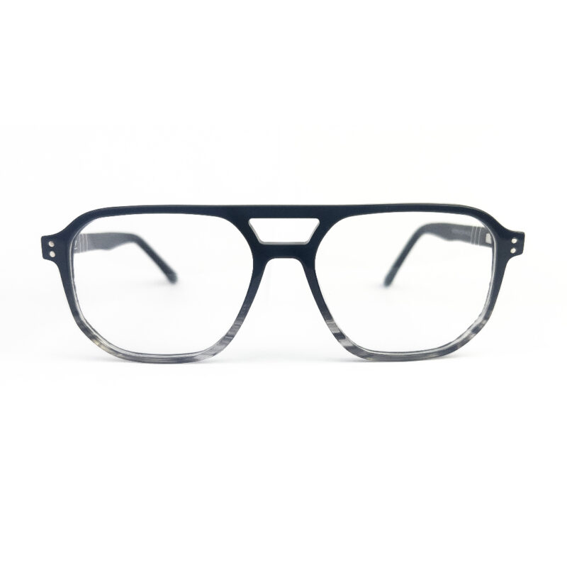 DuraFlex Aviator Eyeglasses Black Transparent DABT19 - 1