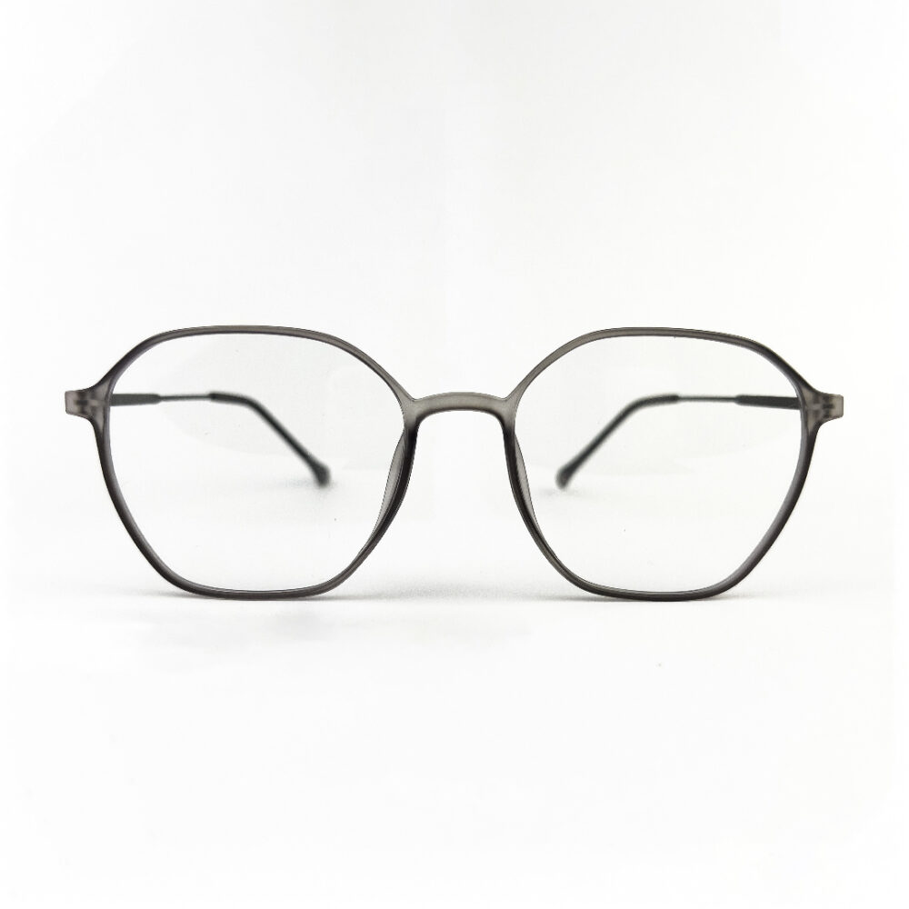 DuraFlex Hexagon Eyeglasses Grey DFHY11 - 1