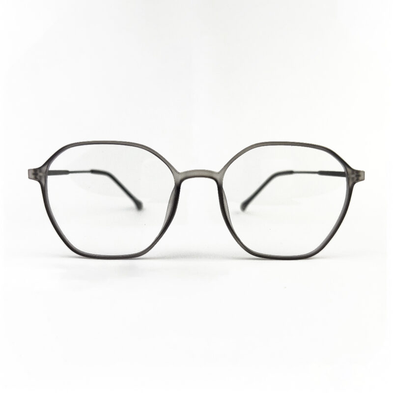 DuraFlex Hexagon Eyeglasses Grey DFHY11 - 1