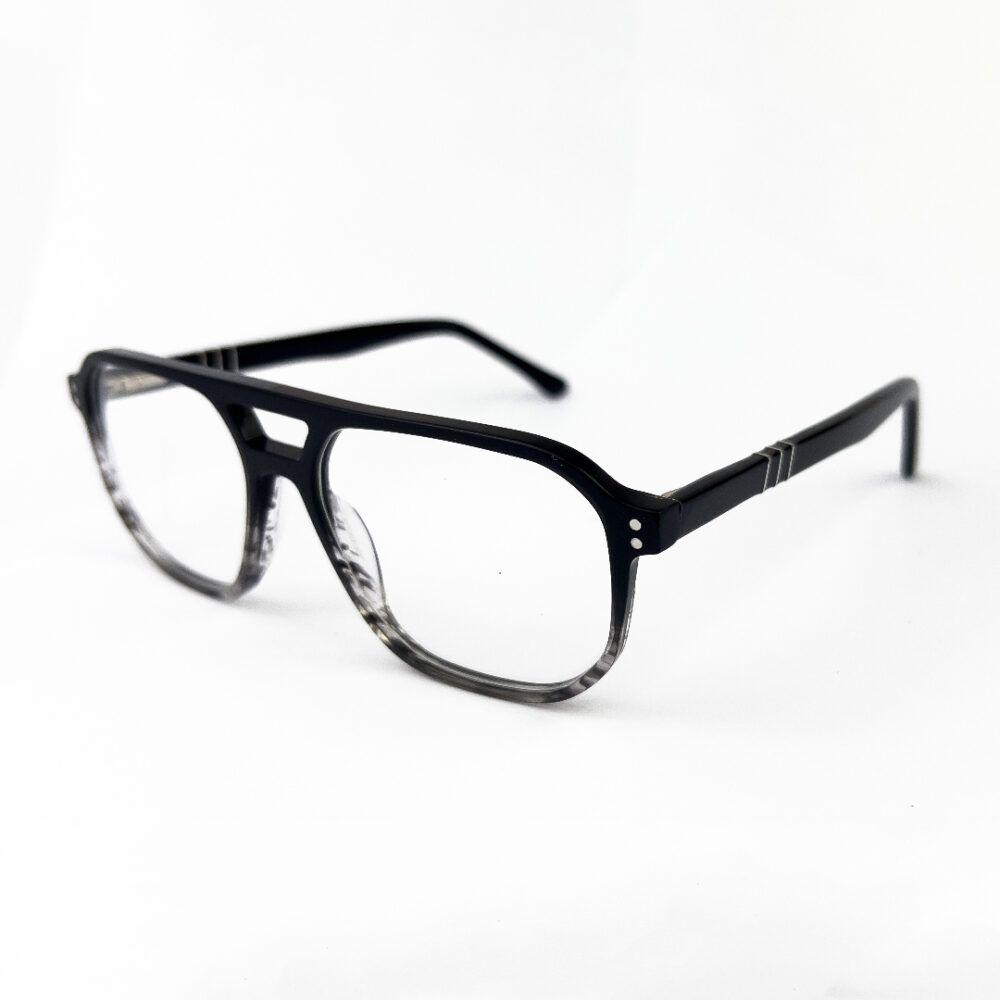 DuraFlex Aviator Eyeglasses Black Transparent DABT19 - 2