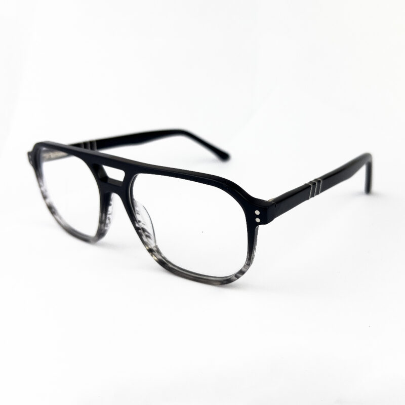 DuraFlex Aviator Eyeglasses Black Transparent DABT19 - 2