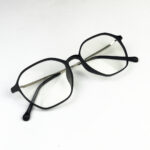 DuraFlex Hexagon Eyeglasses Black DFHB12 - 5