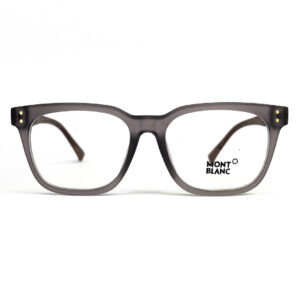 Mont Blanc Slim Grey Wood Texture Eyeglasses