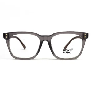 Mont Blanc Slim Grey Wood Texture Eyeglasses