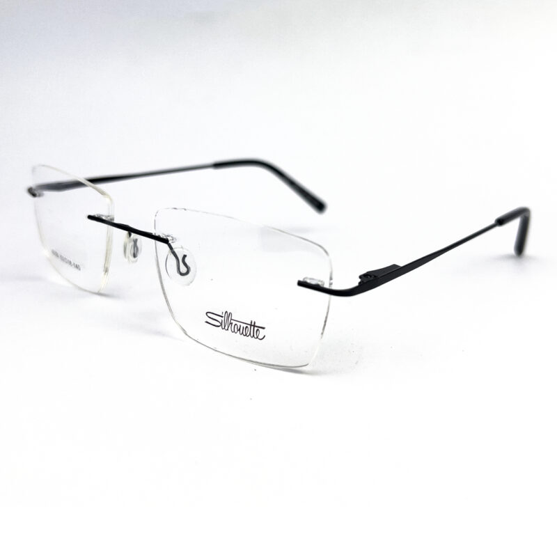 Silhouette Classic Rimless Black Eyeglasses - 2