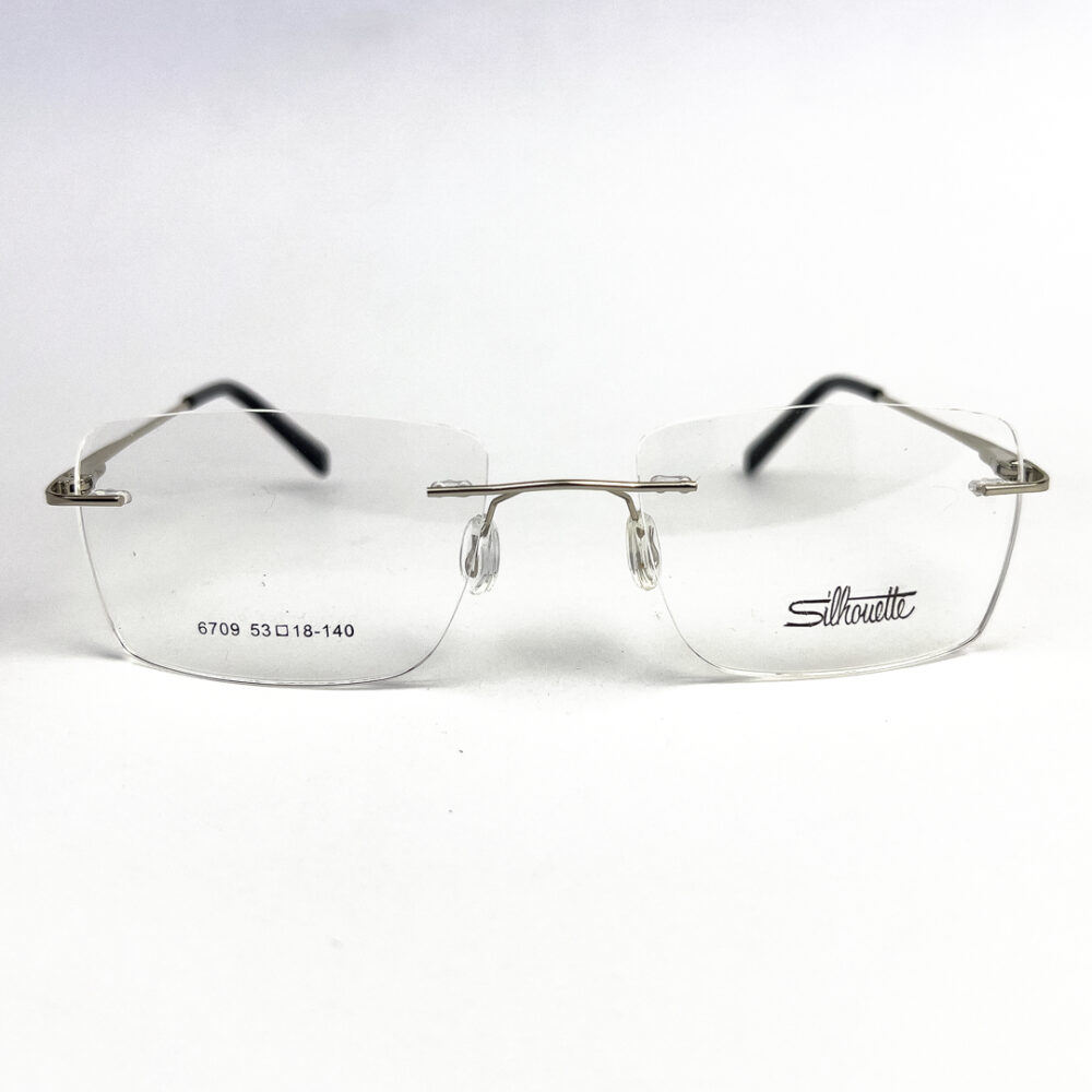 Silhouette Classic Silver Rimless Eyeglasses - 1