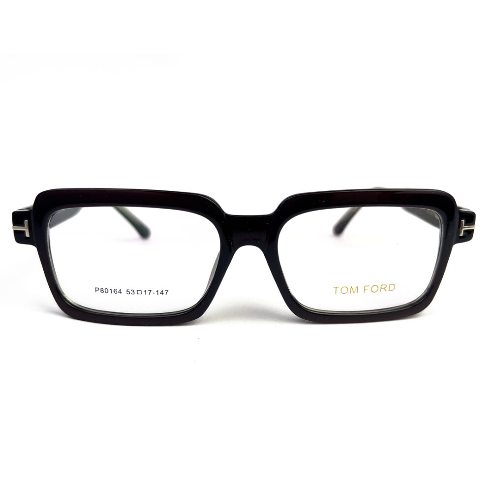 TomFord Black Bold Rectangular Eyeglasses - 1