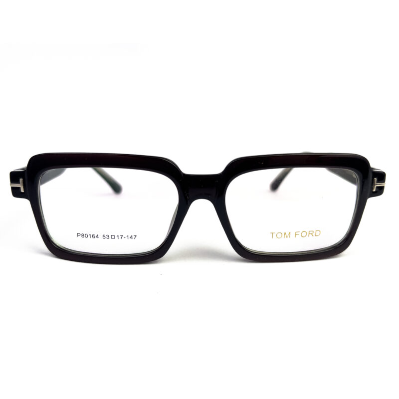 TomFord Black Bold Rectangular Eyeglasses - 1