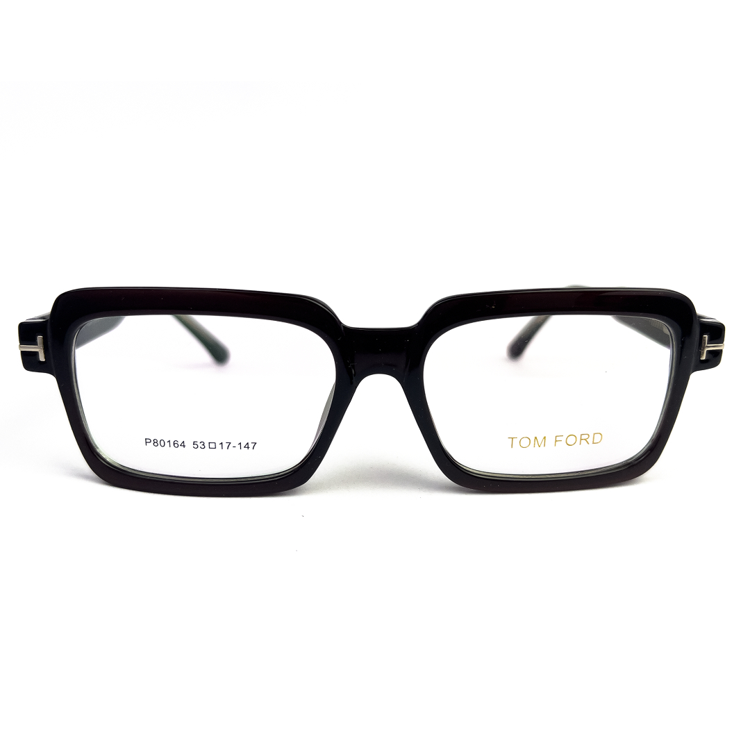 TomFord Black Bold Rectangular Eyeglasses - 1 TomFord Black Bold Rectangular Eyeglasses - 1