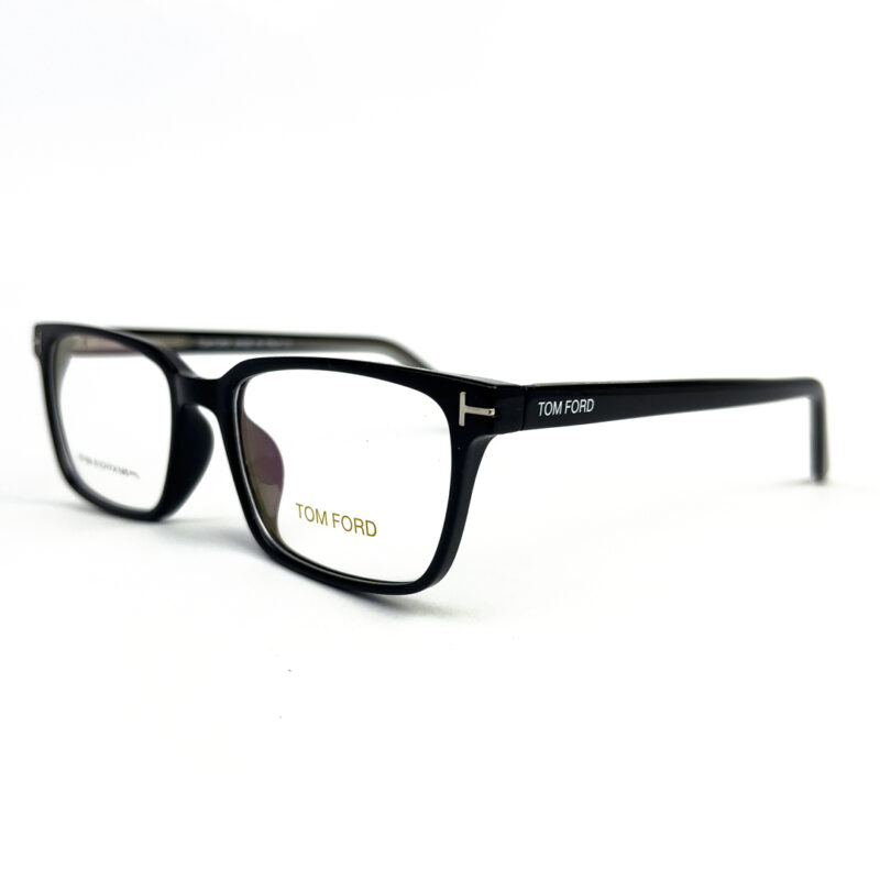 TomFord Black Slim Rectengular Eyeglasses - 2