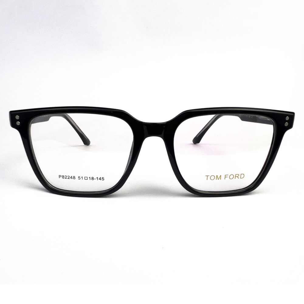 TomFord Black Square Frame Eyeglasses - 1