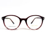 TomFord Ladies Gradiant Maroon Round Eyeglasses - 1