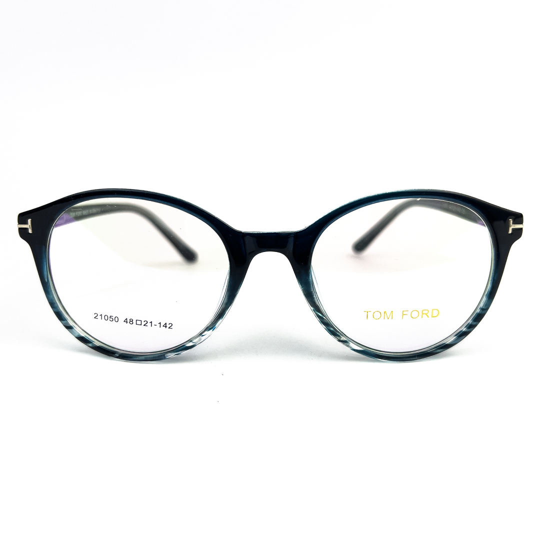TomFord Ladies Gradiant Sky Round Eyeglasses - 1 TomFord Ladies Gradiant Sky Round Eyeglasses - 1