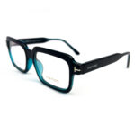 TomFord Teal Dual Tone Bold Rectangular Eyeglasses - 2
