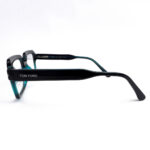 TomFord Teal Dual Tone Bold Rectangular Eyeglasses - 3