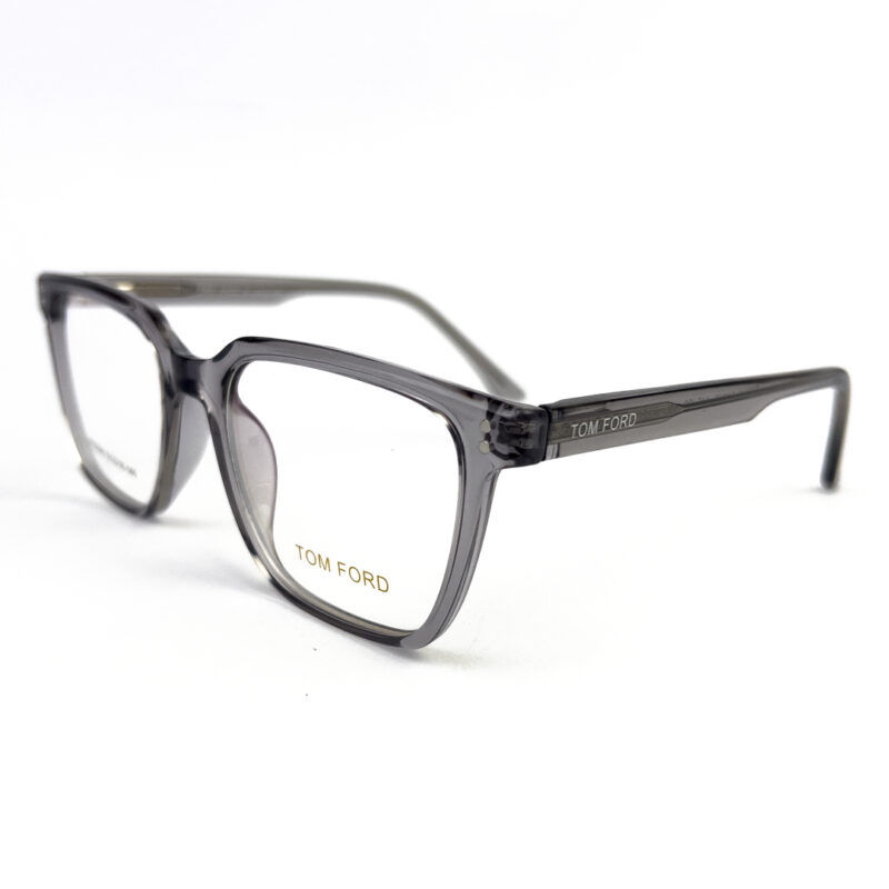 TomFord Transparent Grey Square Eyeglasses - 2